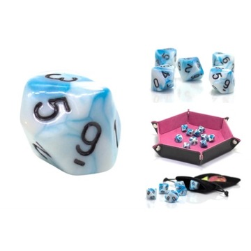 KOSTKA RPG KOŚĆ DZIESIĘCIOŚCIENNA K10 LODOWY UPIÓR 0-9