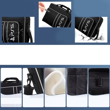ЖЕСТКАЯ ДОРОЖНАЯ СУМКА ДЛЯ КОНСОЛЕЙ PS5 ПОДУШКИ С НАПЛЕЧНЫМ РЕМНЕМ И РУЧКОЙ