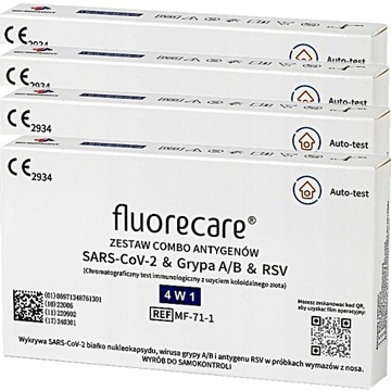 FLUORECARE Комбинированный тест на COVID-19 Flu AB RSV 4в1