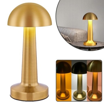 LAMPA STOŁOWA MUSHROOM PRZENOŚNA BEZPRZEWODOWA LAMPKA NOCNA LED DOTYKOWY