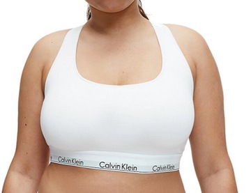 Biustonosz sportowy top Calvin Klein Bralette QF5116E-100 biały r.2XL