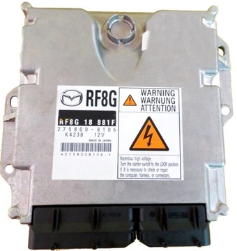 JEDNOTKA ECU MAZDA 6 II 2.0 RF8G18881F 2758008106