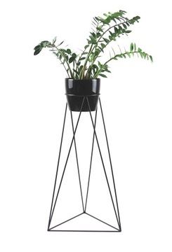 Kwietnik Metalowy Stojak Donica 90cm czarny LOFT