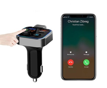 FM-ПЕРЕДАТЧИК BLUETOOTH QC USB PD БЫСТРОЕ ЗАРЯДНОЕ УСТРОЙСТВО