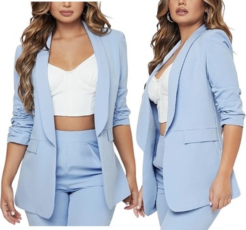 Modna damska MARYNARKA żakiet narzutka 4XL /48