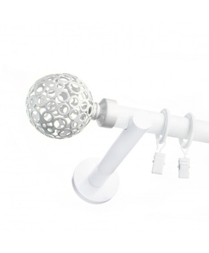 СОВРЕМЕННЫЙ ОДИНАРНЫЙ БЕЛЫЙ КАРДИН FI 19мм 260см