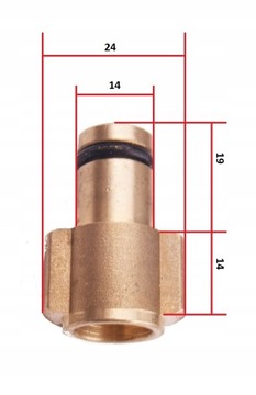PRZEJŚCIÓWA ADAPTER Z YILI NA KARCHER SERIA K
