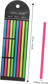 2 шт. флуоресцентные индексные наклейки, закладки для маркировки книг, закладки