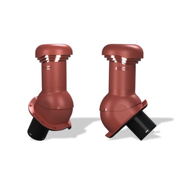 Вентиляционный камин Wirplast Pro 125 мм с оттоком The Drapez Roof Tile