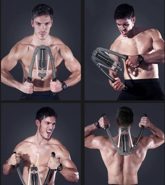 ЭСПАНДЕР ДЛЯ УПРАЖНЕНИЙ, ГРУДНО-ПЛЕЧЕВОЙ КОМПРЕССОР, РЕГУЛИРОВКА 10-200 КГ