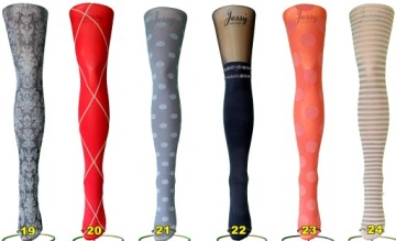 КОЛГОТКИ С УЗОРОМ 60 ден MIX 90 МОДЕЛИ - ВЫКРОЙКИ