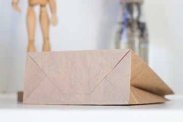 Бумажный пакет серый 180х85х230 250 шт.