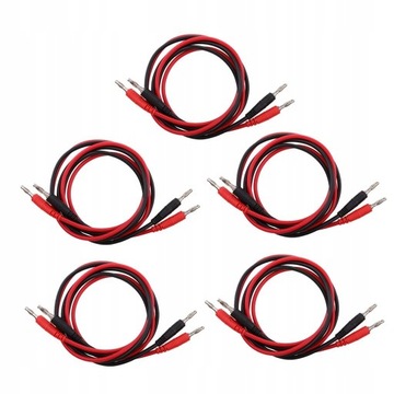 5x 2 . Przewody od banana do banana 4mm 15A