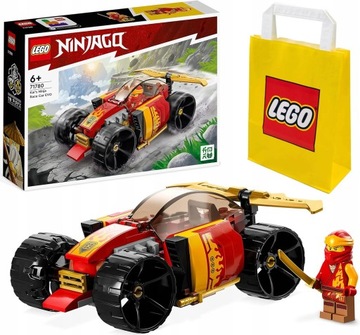 LEGO NINJAGO Samochód wyścigowy ninja Kaia EVO 71780 torebka prezentowa