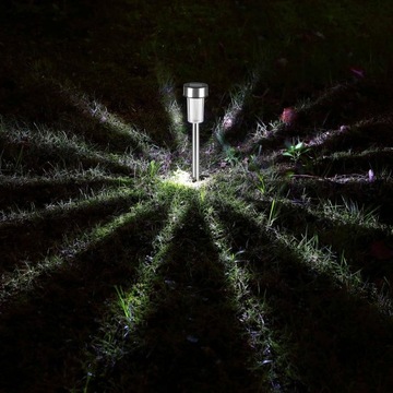 Светодиодный садовый светильник SOLAR, DRIVEN POST, серебристый, до 8 часов света, IP44