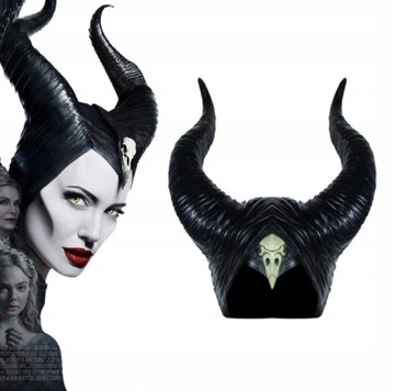 MASKA MALEFICENT CZAROWNICA DIABOLINA ROGI