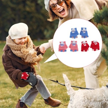 Детские зимние перчатки, милые варежки, детские перчатки, 3 пары, детские ученики