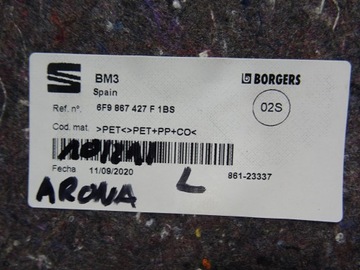 SEAT ARONA БАГАЖНИК СТОРОНА ЛЕВАЯ 6F9867427F