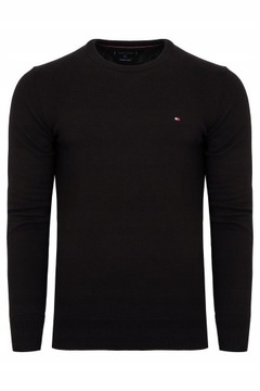 Sweter Tommmy Hilfiger Czarny z jedwabiem r. XXL