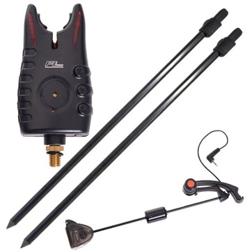 2xPODPÓRKA TELESKOPOWA 60/115 CM+1xSYGNALIZATOR GRUNT 8LED+ 1x SWINGER