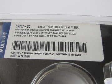 Комплект крышки заднего индикатора Bullet 69757-05 Harley OEM