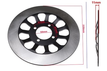 TARCZA HAMULCOWA PRZÓD PRZEDNIA SUZUKI GN 125