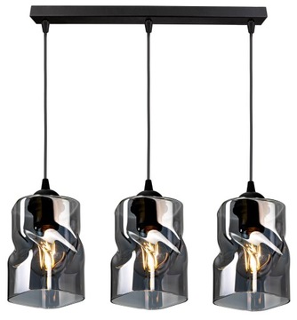 SZKLANA LAMPA WISZĄCA SUFITOWA ŻYRANDOL PLAFON LED