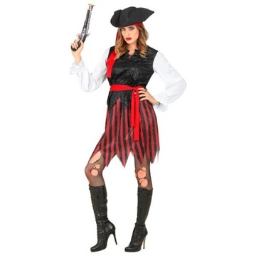 STRÓJ PANI PIRATKA ROZBÓJNIK PIRAT W PASKI l