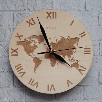 ZEGAR ŚCIENNY DREWNIANY NA ŚCIANĘ 21cm WZORY