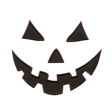 Naszywki Buzia dyni - czarna wersja - HALLOWEEN