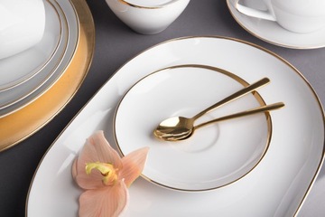 Блюдце Тарелка для чашки и кружки MariaPaula Moderna Gold 15 см
