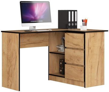 Biu-Craft-Craft Stojące Biurko Dąb 124x77x85 cm
