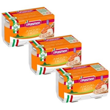 PLASMON Obiadek Sos pomidorowy z ricottą 2x80g 3 o