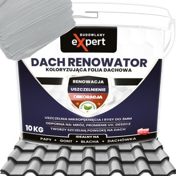 MEMBRANA IZOLACYJNA PAPA W PŁYNIE KOLORYZUJĄCA FOLIA DACHOWA FARBA NA DACH