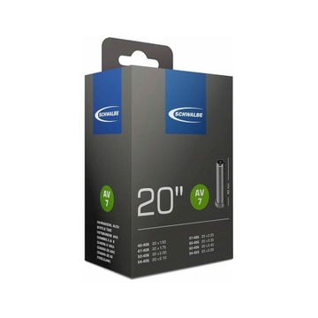 SCHWALBE AV7 Dętka 20x1.50-2.50 wentyl samochodowy