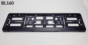 Черная карбоновая рамка INOX для автомобильных номеров