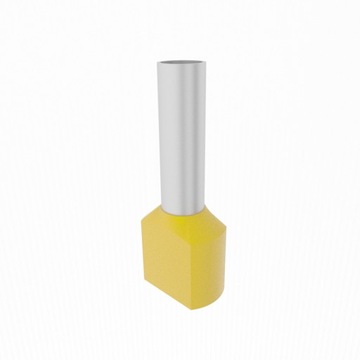TULEJKA PODWÓJNA 2x6 mm IZOLOWANA KABLOWA 100SZT C.22.06014 ELPROEMT