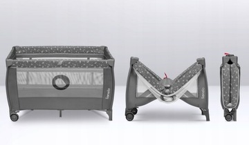 ДВУХЯРУСНАЯ кроватка Lionelo Stefi Plus Манеж на колесах