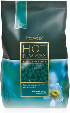 ITALWAX Azulen 1kg wosk TWARDY w dropsach do depilacji Niebieski HIT