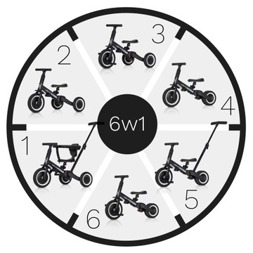 Jeździk rowerek PCHACZ TREMIX UP 6w1 BIKE LEKKI++