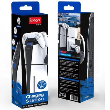 Double Ipega Charger для Sony DualSense Pads для Sony PS5 Slim