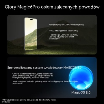 Смартфон Honor Magic 6 pro 5G с экраном 6,8 дюйма, Snapdragon 8 Gen3, 12+256 ГБ