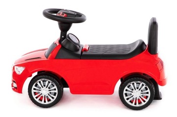 Красный автомобиль со звуковым сигналом