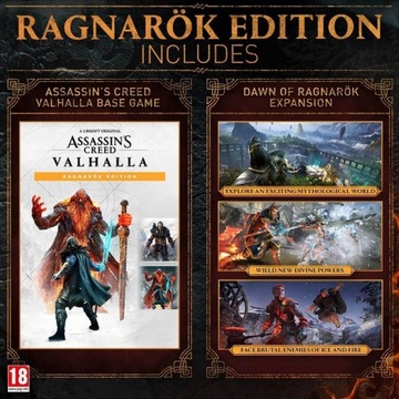 Assassin's Creed Valhalla + Ragnarok Edition DLC / НОВЫЙ / ДИСК / PL / PS4