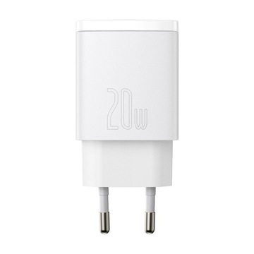 BASEUS ŁADOWARKA SIECIOWA USB C DO QC 3.0 20W PD