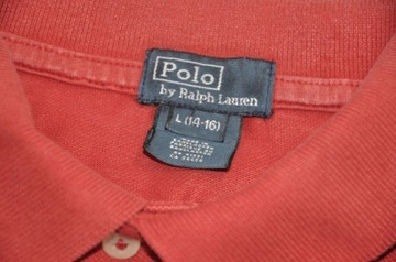 POLO RALPH LAUREN bluzka koszulka polo polówka czerwona XS (14-16)