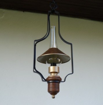 Лампа ala paraffin металл дерево латунь абажур!