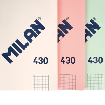 Блокнот клееный А4 MILAN, квадрат, 48 листов, серия 1918, розовый