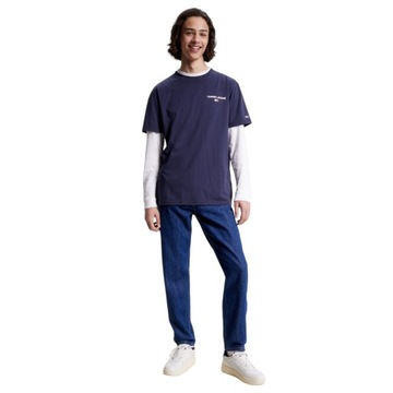 TOMMY HILFIGER KOSZULKA MĘSKA T-SHIRT TJM CLASSIC LINEAR BACK GRANATOWA L