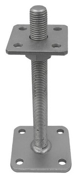 podstawa słupa regulowana Ulrich M24x250 mm WN, ocynk ogniowy
